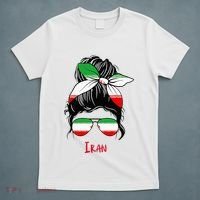 Iranian Girl Iran Girl Persian Woman Flag T-Shirt thumb 5
