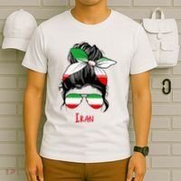 Iranian Girl Iran Girl Persian Woman Flag T-Shirt thumb 6