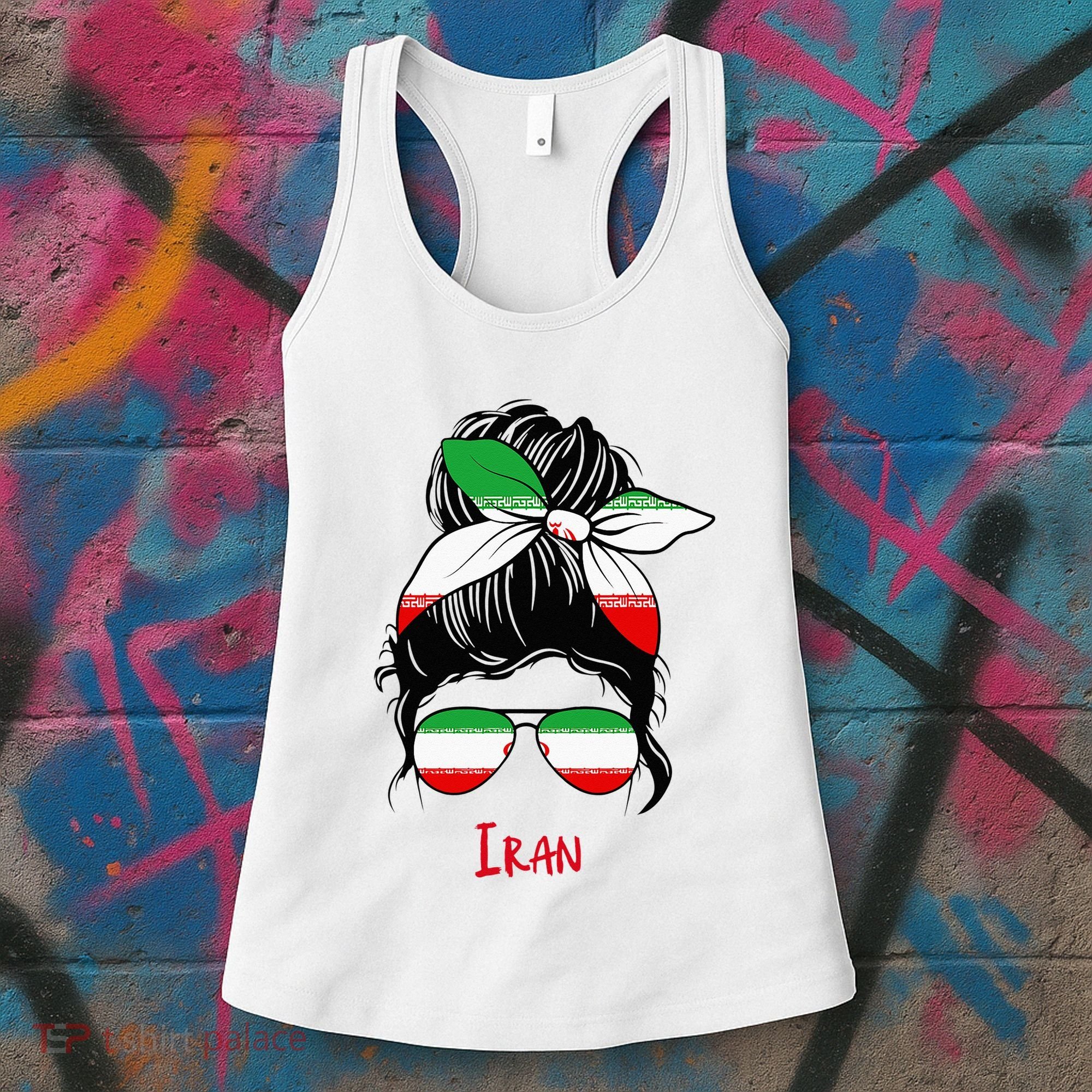 Iranian Girl Iran Girl Persian Woman Flag Women's Tank Top