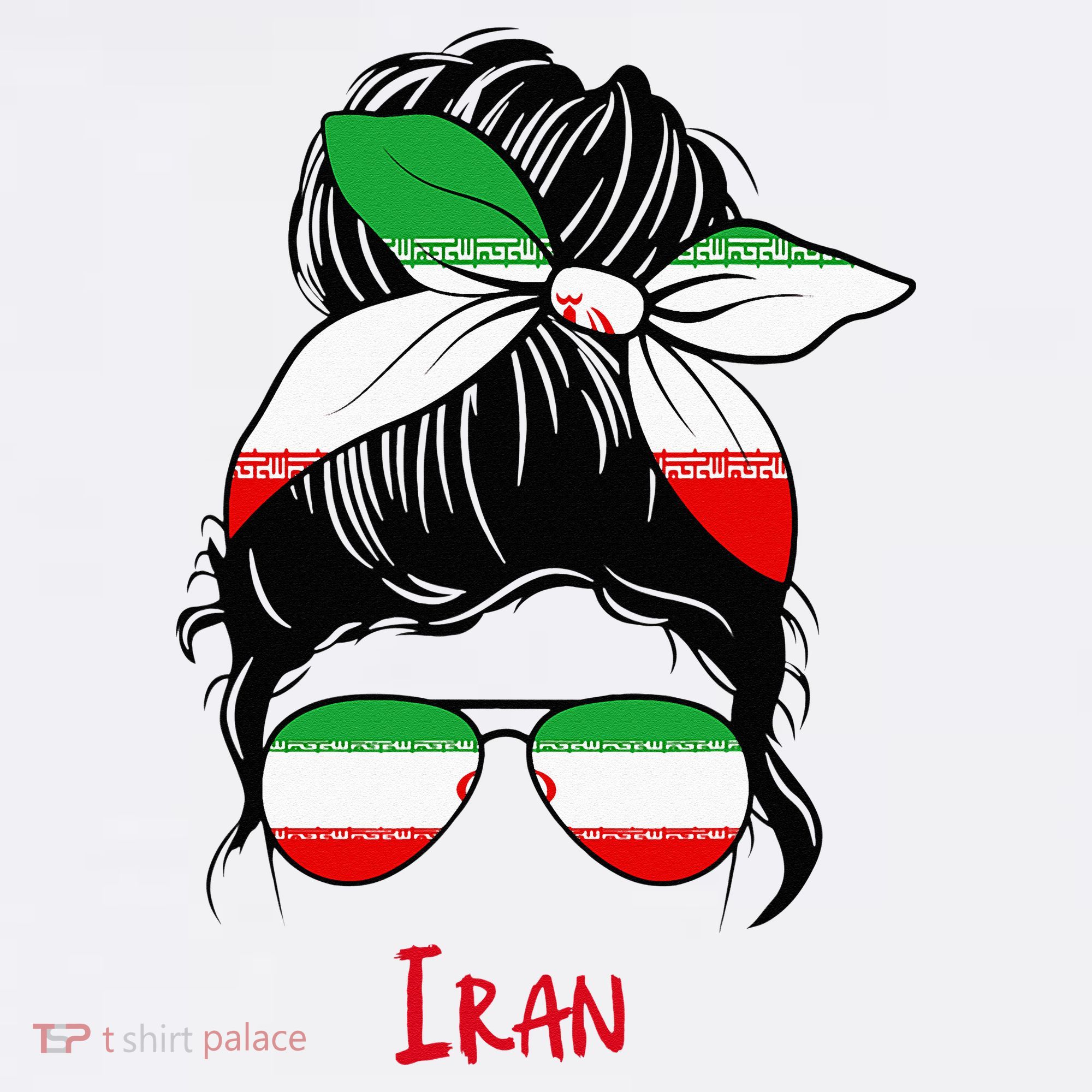 Iranian Girl Iran Girl Persian Woman Flag Women's Tank Top