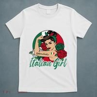 Italia Girl Italy Woman Italian Flag T-Shirt thumb 5