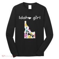 Idaho Girl I Love Idaho Home Gift Long Sleeve Shirt thumb 0