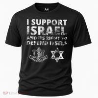 Idf Grunge I Support Israel And Its Right To Defend Itself Cooling Performance Crew T-Shirt thumb 0