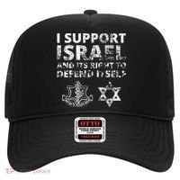 Idf Grunge I Support Israel And Its Right To Defend Itself Hat thumb 0