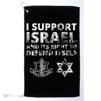 Idf Grunge I Support Israel And Its Right To Defend Itself Golf Towel thumb 0