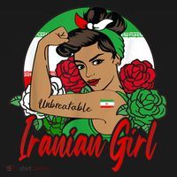 Iranian Girl Iran Woman Persian Flag Ornament thumb 1