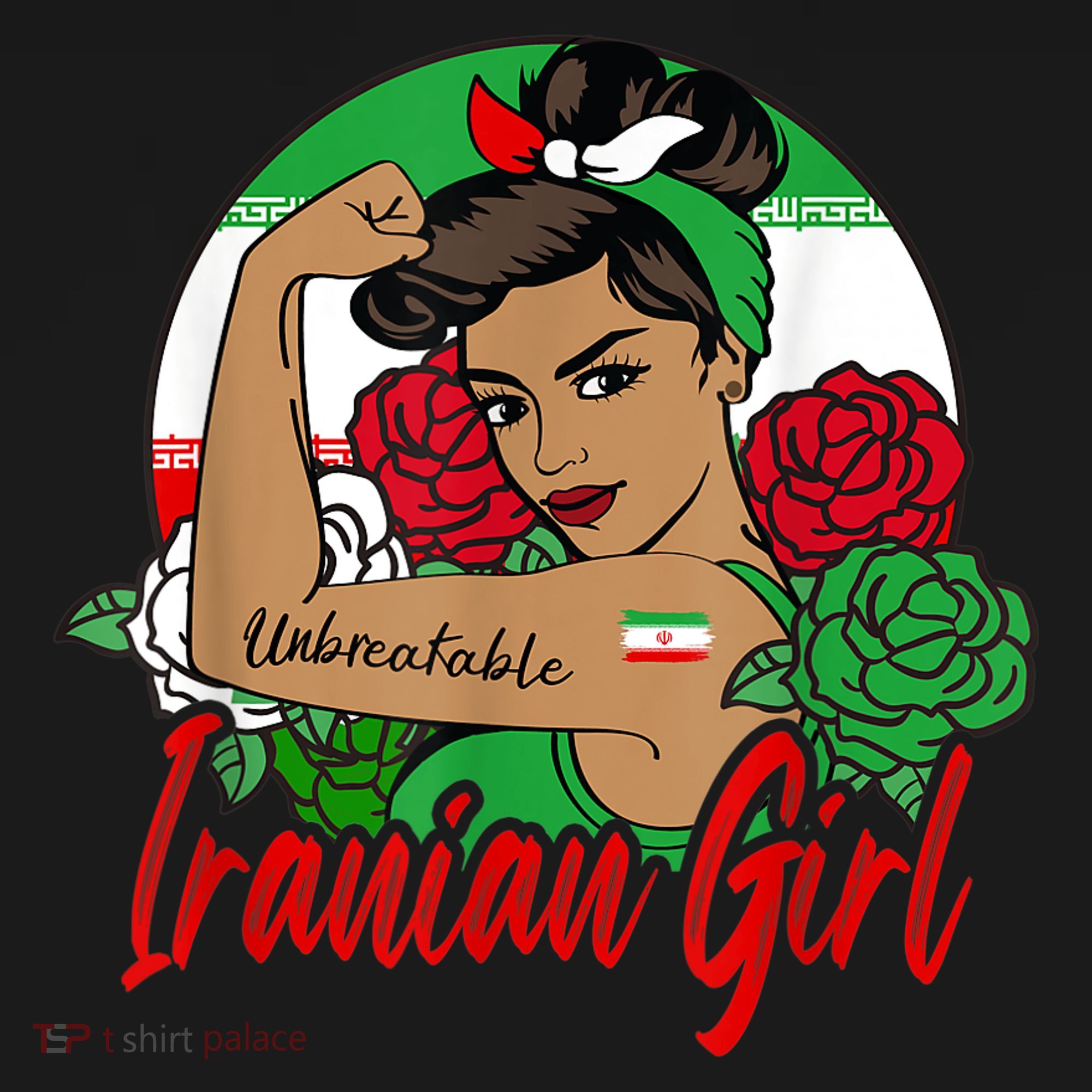 Iranian Girl Iran Woman Persian Flag Ornament