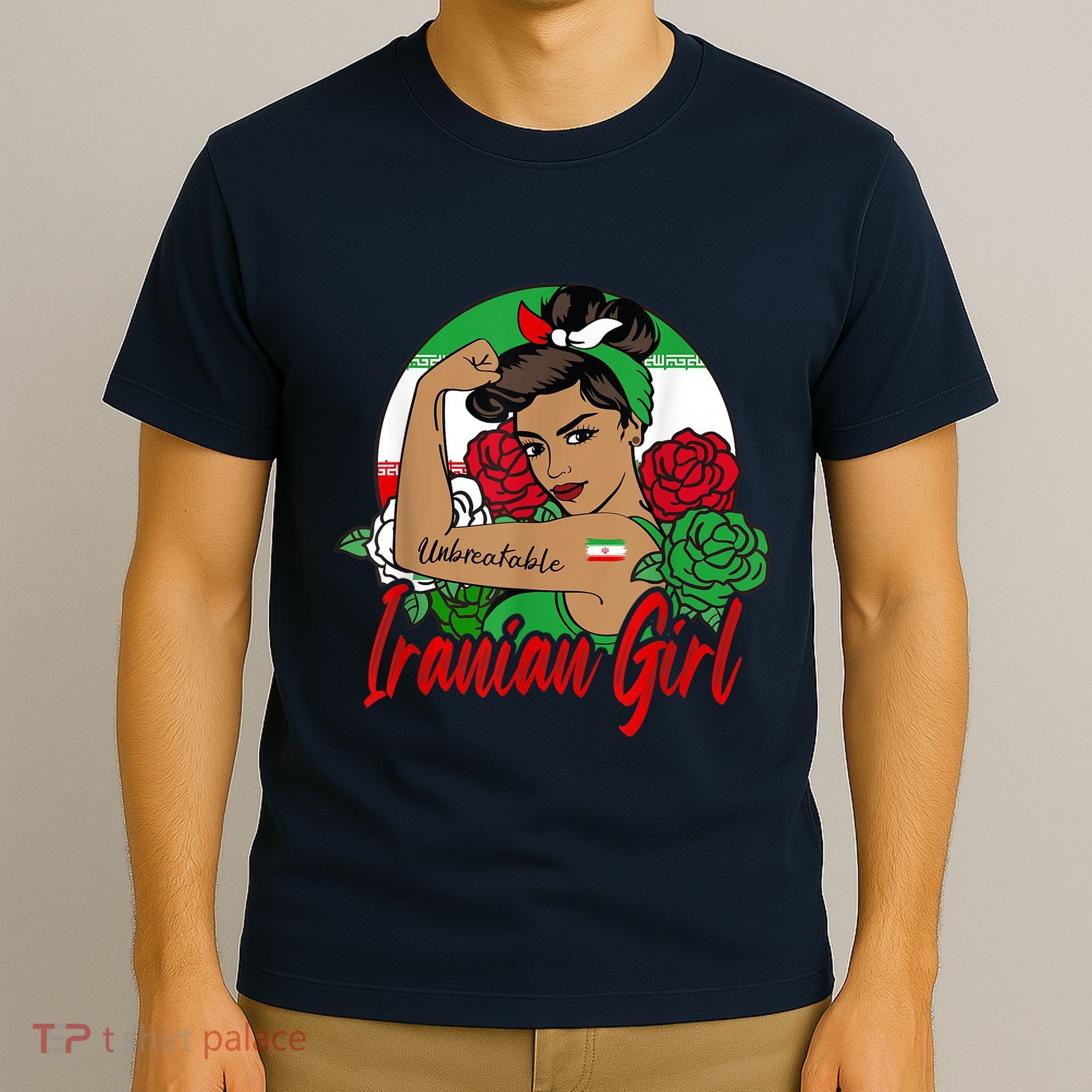 Iranian Girl Iran Woman Persian Flag T-Shirt