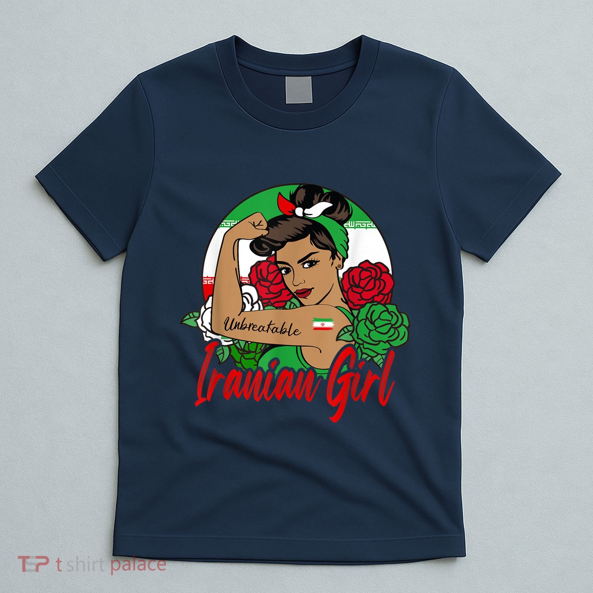 Iranian Girl Iran Woman Persian Flag T-Shirt