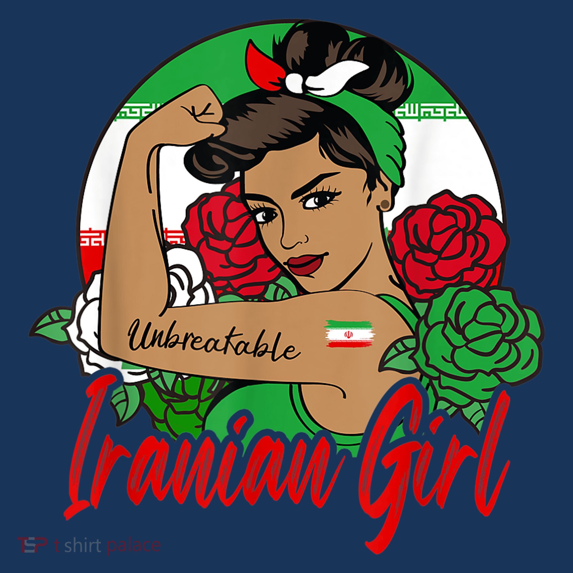 Iranian Girl Iran Woman Persian Flag Women's Tank Top