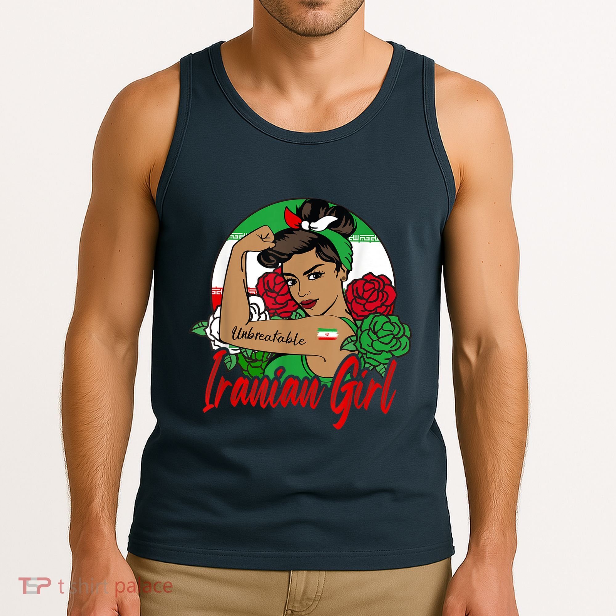 Iranian Girl Iran Woman Persian Flag Tank Top