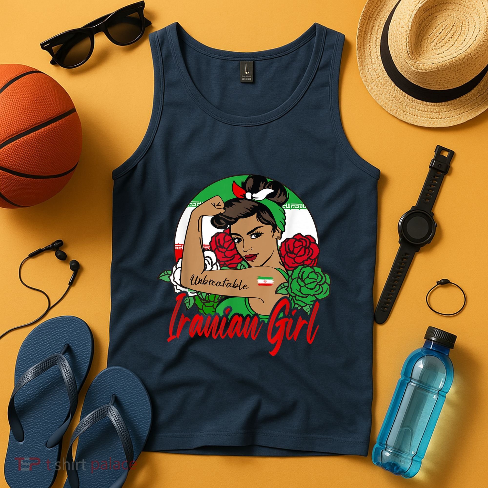 Iranian Girl Iran Woman Persian Flag Tank Top