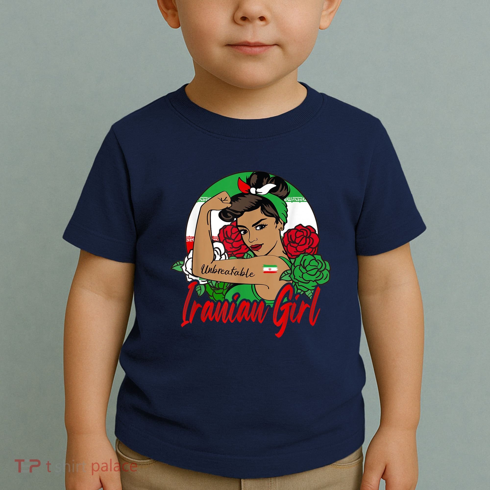 Iranian Girl Iran Woman Persian Flag Toddler T-Shirt