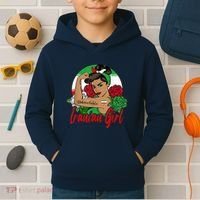 Iranian Girl Iran Woman Persian Flag Kids Hoodie thumb 2