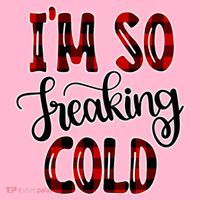 I'mfunny Giftogiftfreakinggiftcold I'm Literally Freezing Red Plaid Xmas Funny G Coaster thumb 2