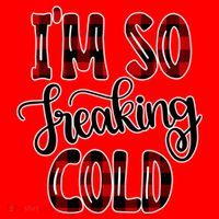 I'mfunny Giftogiftfreakinggiftcold I'm Literally Freezing Red Plaid Xmas Funny G Santa Hat thumb 1