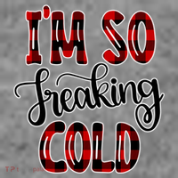 I'mfunny Giftogiftfreakinggiftcold I'm Literally Freezing Red Plaid Xmas Funny G Toddler Hoodie thumb 2