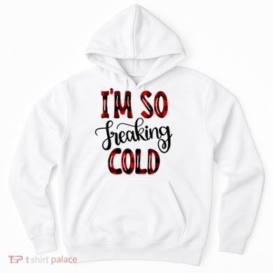 I'mfunny Giftogiftfreakinggiftcold I'm Literally Freezing Red Plaid Xmas Funny G Hoodie