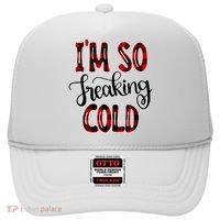 I'mfunny Giftogiftfreakinggiftcold I'm Literally Freezing Red Plaid Xmas Funny G Hat thumb 0