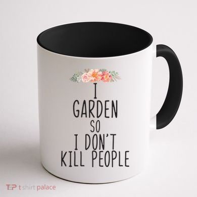 I Garden So I DonT Kill People Coffee Mug back