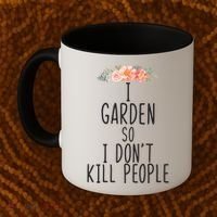 I Garden So I DonT Kill People Coffee Mug thumb 2