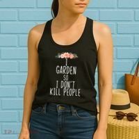 I Garden So I DonT Kill People Women's Tank Top thumb 2