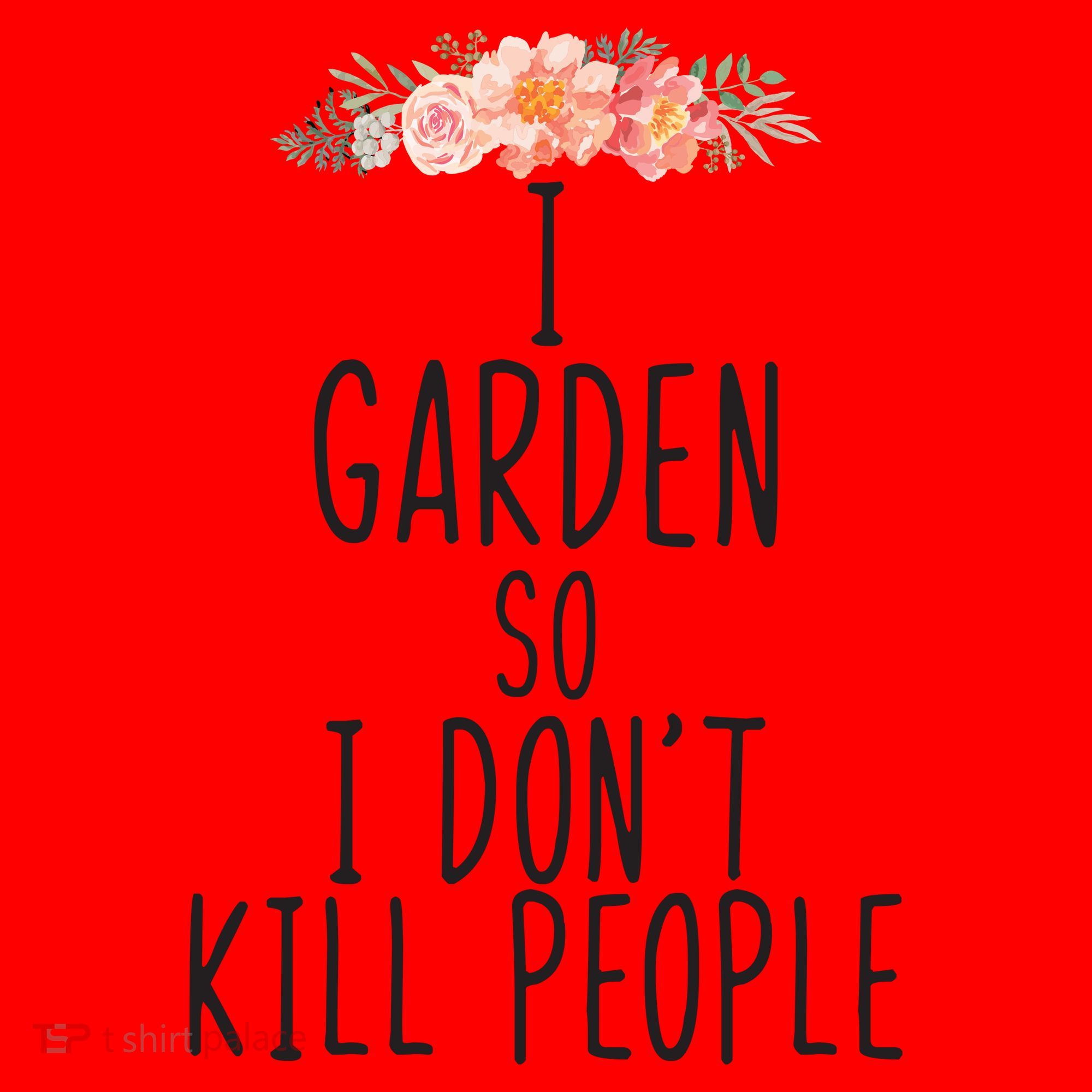 I Garden So I DonT Kill People Santa Hat