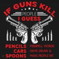 If Guns Kill People Crossed Pistols Ornament thumb 1