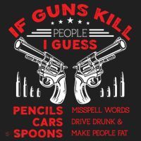 If Guns Kill People Crossed Pistols Hat thumb 2