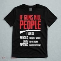 If Guns Kill People I Guess Pencils Misspell Words Cars T-Shirt thumb 5