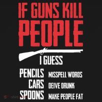 If Guns Kill People I Guess Pencils Misspell Words Cars Women's Tank Top thumb 5