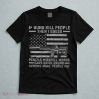 If Guns Kill People Gun Owner 2nd Amendment Pro Firearms T-Shirt thumb 5