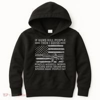 If Guns Kill People Gun Owner 2nd Amendment Pro Firearms Kids Hoodie thumb 0