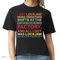 I Got Lockjaw Doing Graveyard Shifts At The Dicksucking Comfort Colors Boxy T-Shirt thumb 0