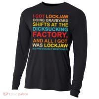 I Got Lockjaw Doing Graveyard Shifts At The Dicksucking Cooling Performance Long Sleeve Crew thumb 0