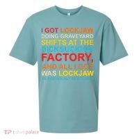 I Got Lockjaw Doing Graveyard Shifts At The Dicksucking Sueded Cloud Jersey T-Shirt thumb 0