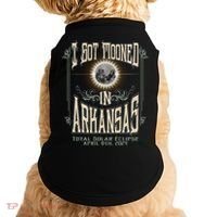 I Got Mooned In Arkansas Total Solar Eclipse 2024 Doggie Tank thumb 0