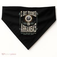 I Got Mooned In Arkansas Total Solar Eclipse 2024 USA-Made Doggie Bandana thumb 0