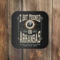 I Got Mooned In Arkansas Total Solar Eclipse 2024 Coaster thumb 0