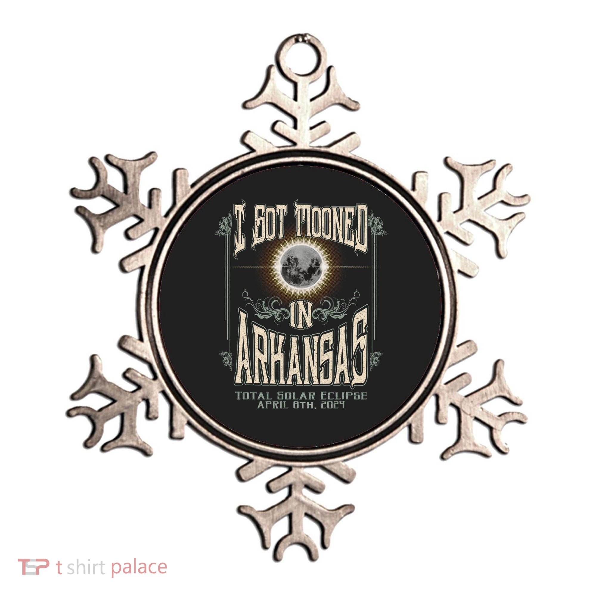 I Got Mooned In Arkansas Total Solar Eclipse 2024 Ornament