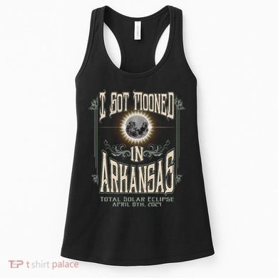 I Got Mooned In Arkansas Total Solar Eclipse 2024 Women's Tank Top