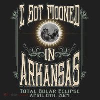 I Got Mooned In Arkansas Total Solar Eclipse 2024 Golf Towel thumb 3