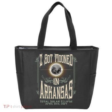 I Got Mooned In Arkansas Total Solar Eclipse 2024 Tote Bag