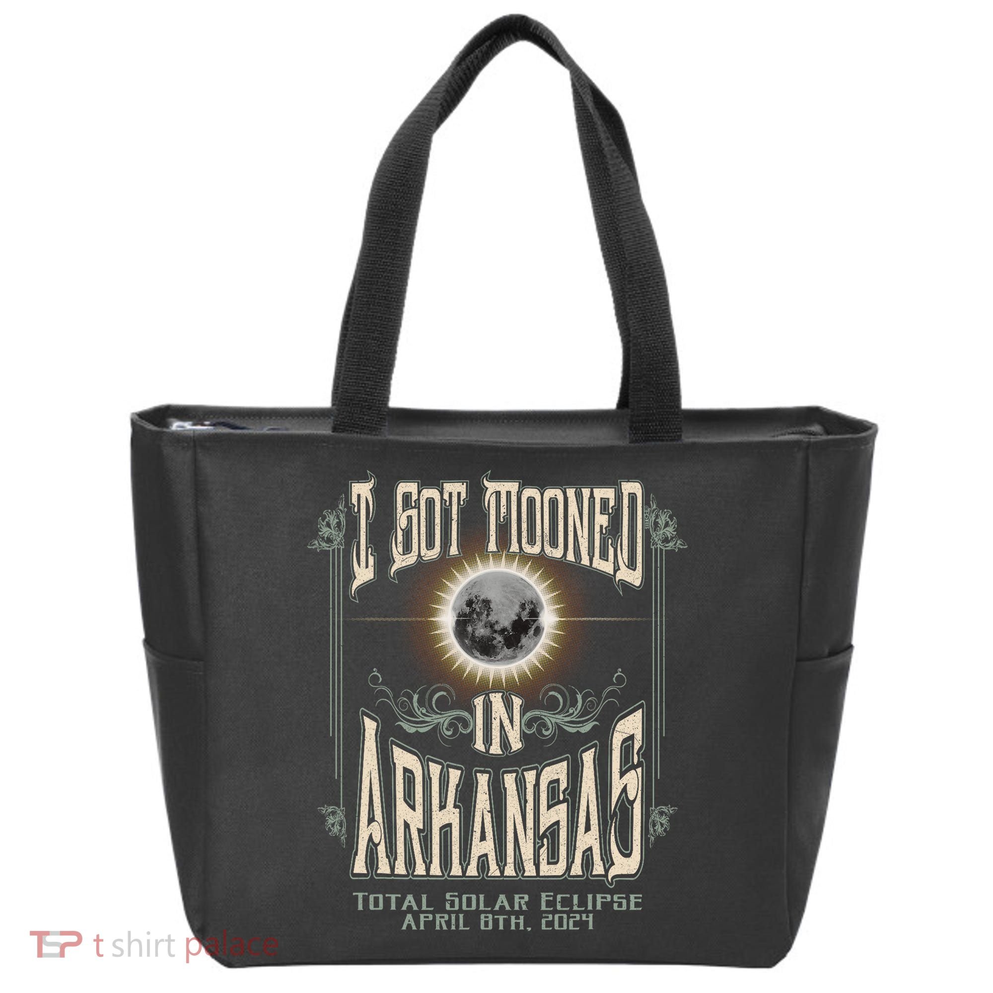 I Got Mooned In Arkansas Total Solar Eclipse 2024 Tote Bag