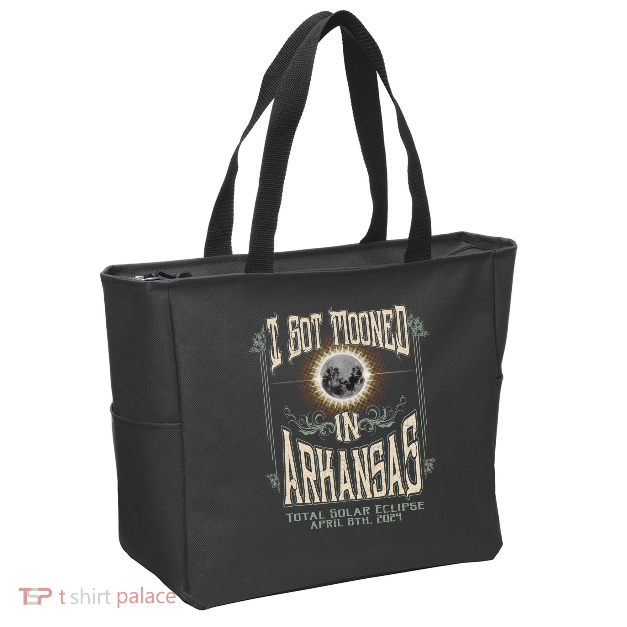 I Got Mooned In Arkansas Total Solar Eclipse 2024 Tote Bag