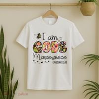 I’M GodS Masterpiece Christian Faith Bible Jesus God Prayer T-Shirt thumb 2