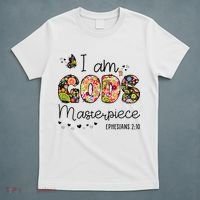 I’M GodS Masterpiece Christian Faith Bible Jesus God Prayer T-Shirt thumb 5