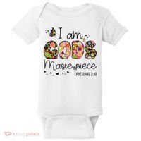 I’M GodS Masterpiece Christian Faith Bible Jesus God Prayer Baby Bodysuit thumb 0