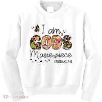 I’M GodS Masterpiece Christian Faith Bible Jesus God Prayer Kids Sweatshirt thumb 0