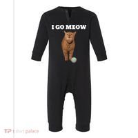 I Go Meow Cat Meme Infant Fleece One Piece thumb 0